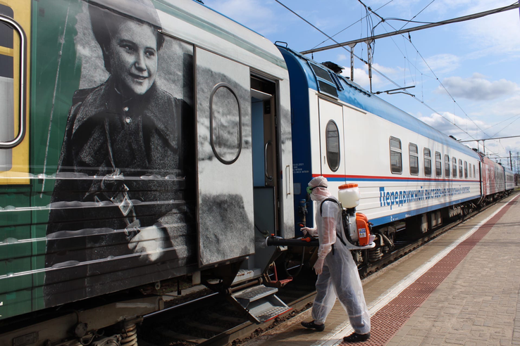 Ленинградская область провожает «Поезд победы»